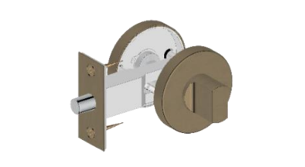 Antique Brass Door Lock - Model JD-MH601F - Elegant and Secure Privacy Lock for Interior Doors