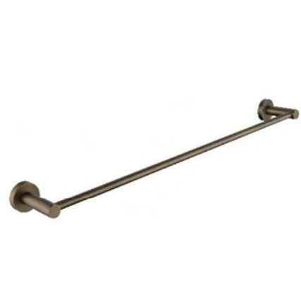 Antique Brass Single Towel Rail 750mm - Model AB-5036 - Elegant and Durable Bathroom Towel Holder