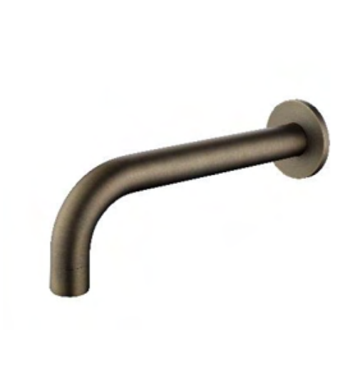 Antique Brass Spout ABK-706 with 200mm length and 60mm cover plate for modern bathroom or kitchen installation.