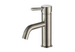 BNA-70E Brushed Nickel Basin Mixer with 35mm cartridge and sleek brushed nickel finish for modern bathrooms.