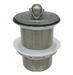 BNP105-40 Brushed Nickel Plug, 40mm NO Overflow, durable and stylish basin plug for modern bathrooms.