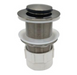 Brushed Nickel Pop-Up 32mm NO Overflow with Adapter Included Bathroom Sink Drain Plug