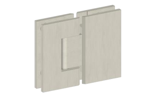 Brushed Nickel Shower Hinge JD-M457PS – 59mm distance holes for frameless glass shower doors.