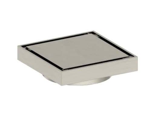 Brushed Nickel Tile Insert Floor Waste JD-DB101PS – 80mm outlet for efficient water drainage in modern bathrooms.