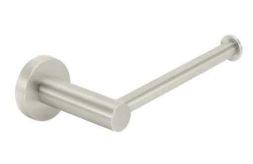 Brushed Nickel Toilet Paper Holder BN-5051-1 – Modern, wall-mounted toilet paper holder for contemporary bathrooms.