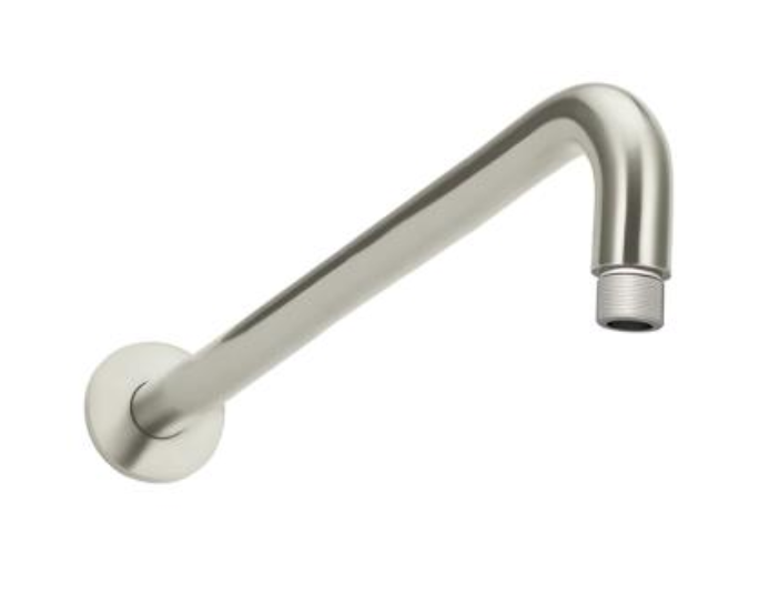 Brushed Nickel Wall Mounted Arm BNM-010 – 300mm wall arm for supporting bathroom fixtures with a sleek brushed nickel finish.