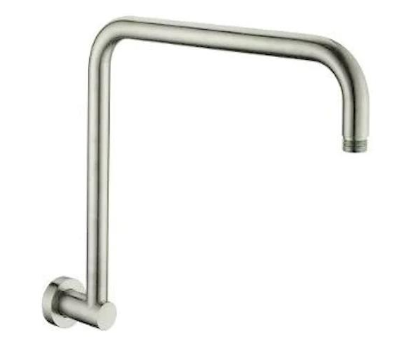 Brushed Nickel Wall Mounted Arm BNM-0446 – 350mm x 316mm wall arm for modern bathroom installations.