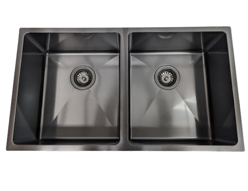 CHBD-7440R Black Double Bowl Sink – Modern Stainless Steel Kitchen Sink with Spacious Bowls