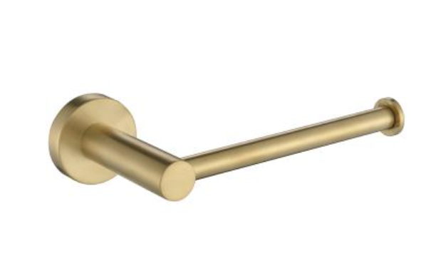 DG-5051-1 Brushed Gold Toilet Paper Holder – Stylish wall-mounted toilet paper holder with modern brushed gold finish.