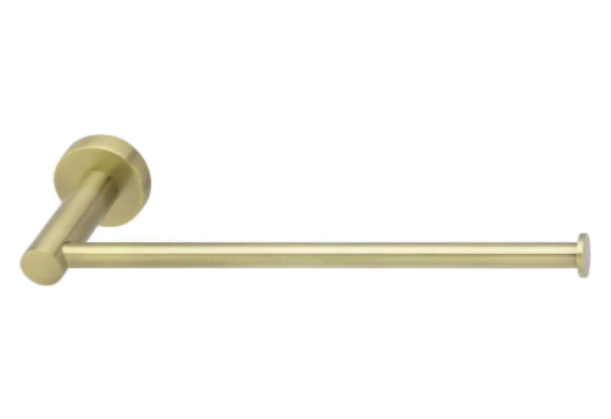 DG-5060-1 Brushed Gold Towel Holder – Wall-mounted towel holder with brushed gold finish for a modern bathroom look.