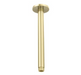 DGM-008 Brushed Gold Ceiling Arm – 300mm ceiling shower arm for luxury bathroom setups.