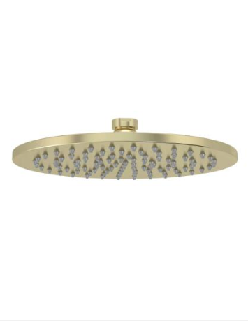 DGS-20R Brushed Gold Shower Head – Modern 200mm Round Showerhead with Luxury Gold Finish