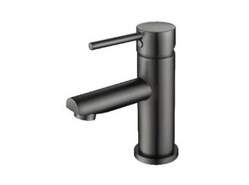 Gunmetal Basin Mixer UNA-70A – Basin tap with straight spout, 35mm cartridge, and gunmetal finish.