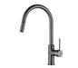 Gunmetal Kitchen/Laundry Mixer (Model: UNA-70K) with 359mm height, 291mm spout, and 35mm cartridge for eco-friendly and modern kitchen or laundry use.