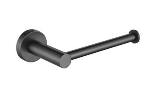 Gunmetal Toilet Paper Holder (Model: UN-5051-1) with a sleek and modern design for contemporary bathroom spaces.