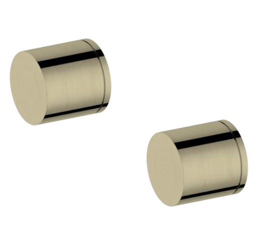 JD-WS561-1TS Brushed Gold Double Round Taps – Elegant brass taps with a sleek round design and 35mm cartridge for smooth control.