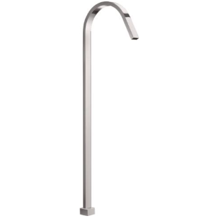 TFM-717 Square Floor Bath Spout – Modern Freestanding Stainless Steel Bath Spout with Twist-Screw Installation