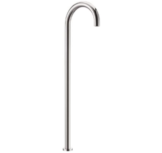 TFM-727 Round Floor Bath Spout – Chrome freestanding bath spout for modern bathrooms.