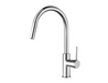 TK70P Round Pull-out Kitchen/Laundry Mixer – Chrome high-arching pull-out faucet for modern kitchens and laundry rooms.