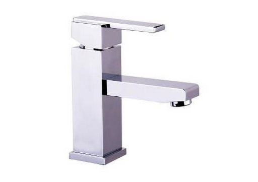 TYO-42B Square Basin Mixer – Chrome finish square basin faucet with a 35mm cartridge, modern design, and 5L/min water flow efficiency for contemporary bathrooms.