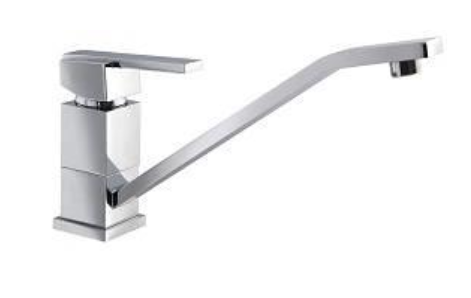 TYO-42G Square Kitchen Mixer – 35mm cartridge chrome mixer with modern square design and water-efficient performance.