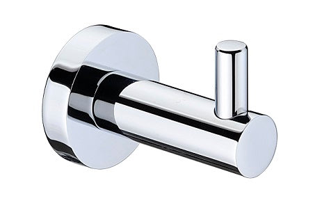 5053-1 Round Robe Hook – Chrome wall-mounted hook for modern bathrooms.