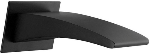 Black Bath Spout CHK-704 with matte black finish and sleek, curved design.