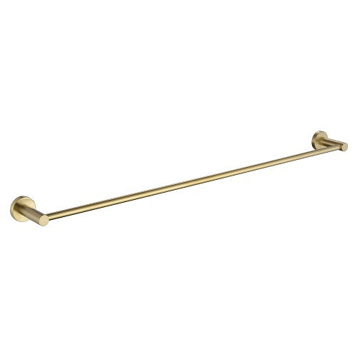 DG-5036 Brushed Gold Single Towel Rail – Modern 750mm Bathroom Towel Holder