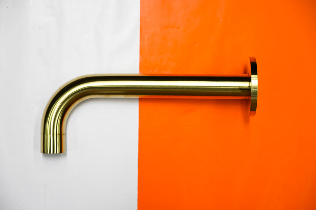 Brushed Gold Wall Spout