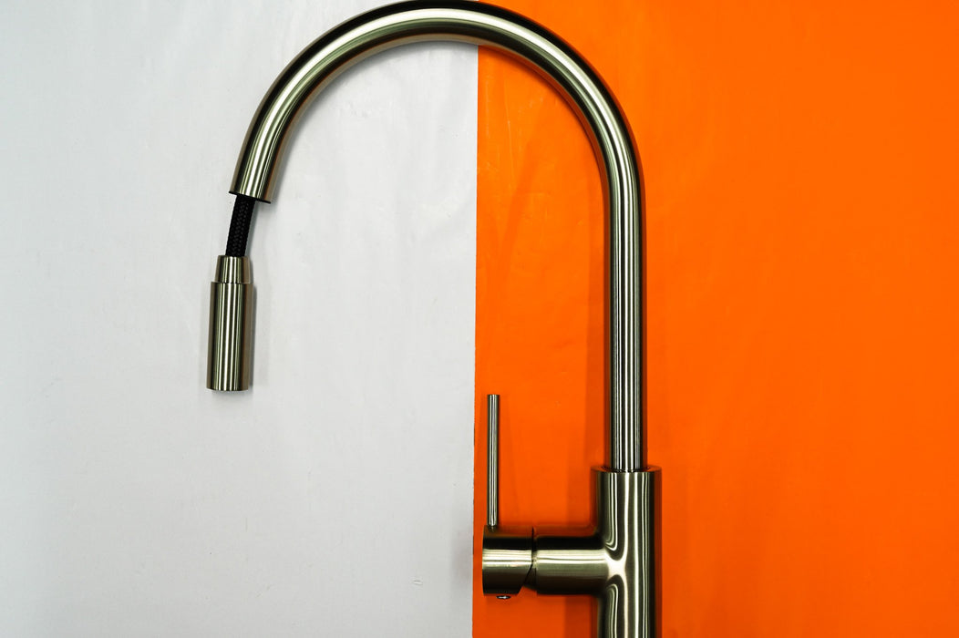 Brushed Nickel Pull Out Mixer