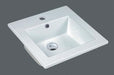 Drop-In Basin MG-9048B with glossy white ceramic finish and drop-in installation design.