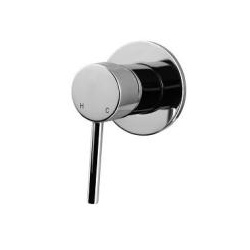 Round Wall Mixer TK70W-S – 35mm cartridge and 80mm cover plate for modern bathroom designs.