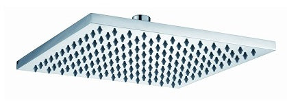 SPT-2525 Square Shower Head – Polished chrome 250x250mm square showerhead for an efficient and stylish shower experience.