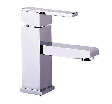 TYO-42B Square Basin Mixer – Chrome finish square basin faucet with a 35mm cartridge, modern design, and 5L/min water flow efficiency for contemporary bathrooms.